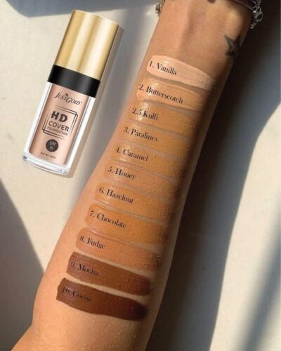 Just Gold HD Cover Foundation Shades