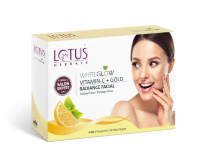 Lotus WhiteGlow Vitamin C + Gold Radiance Facial Kit(4 in 1)