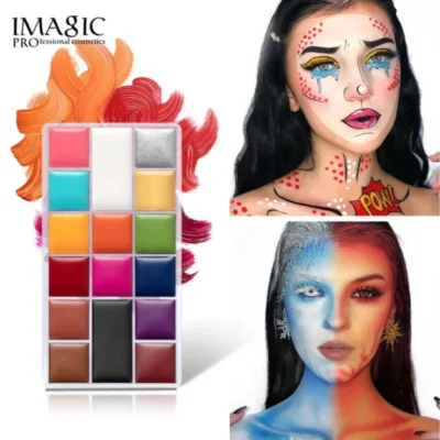 IMAGIC PROfessional COSMETIC ABSTRACT GEOMETRIC 16 COLOR Body Paint Color