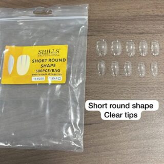 SHILLS Professional short round 500 Pcs Nail Art Tips