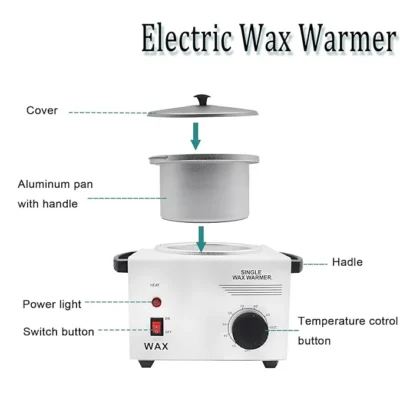 Single Pot Electric Wax Heater Hair Removal Machine