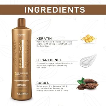 Cadiveu Brasil Cacau Deep Conditioning Hair Mask - 1L