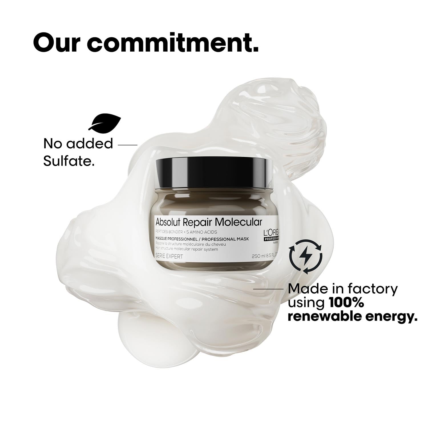 L'Oréal Professionnel Absolut Repair Molecular Cream Hair Mask damage hair L'Oréal Professionnel Absolut Repair Molecular Cream Hair Mask - 250ml