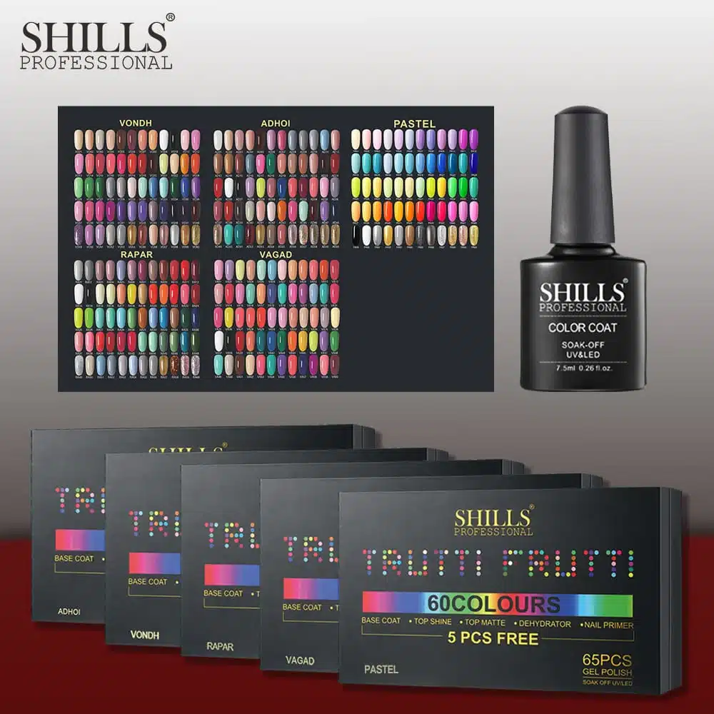 Shills Professional Gel Polish Kit- 65pcs Shills Professional Trutti Frutti Gel Polish Kit