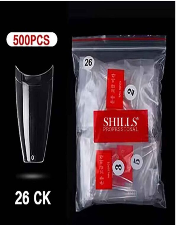 Shills Professional French Nail Tips Clear 500pcs