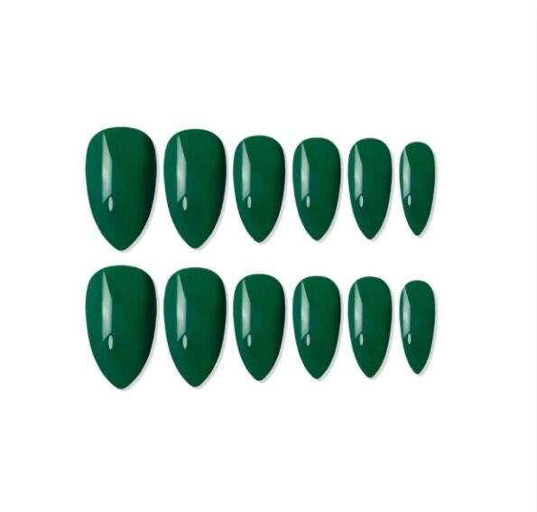Shills Professional Reusable Press on Nails Almond Green
