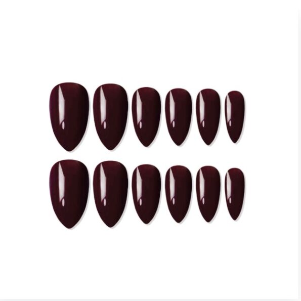 Shills Professional Reusable Press on Nails Maroon