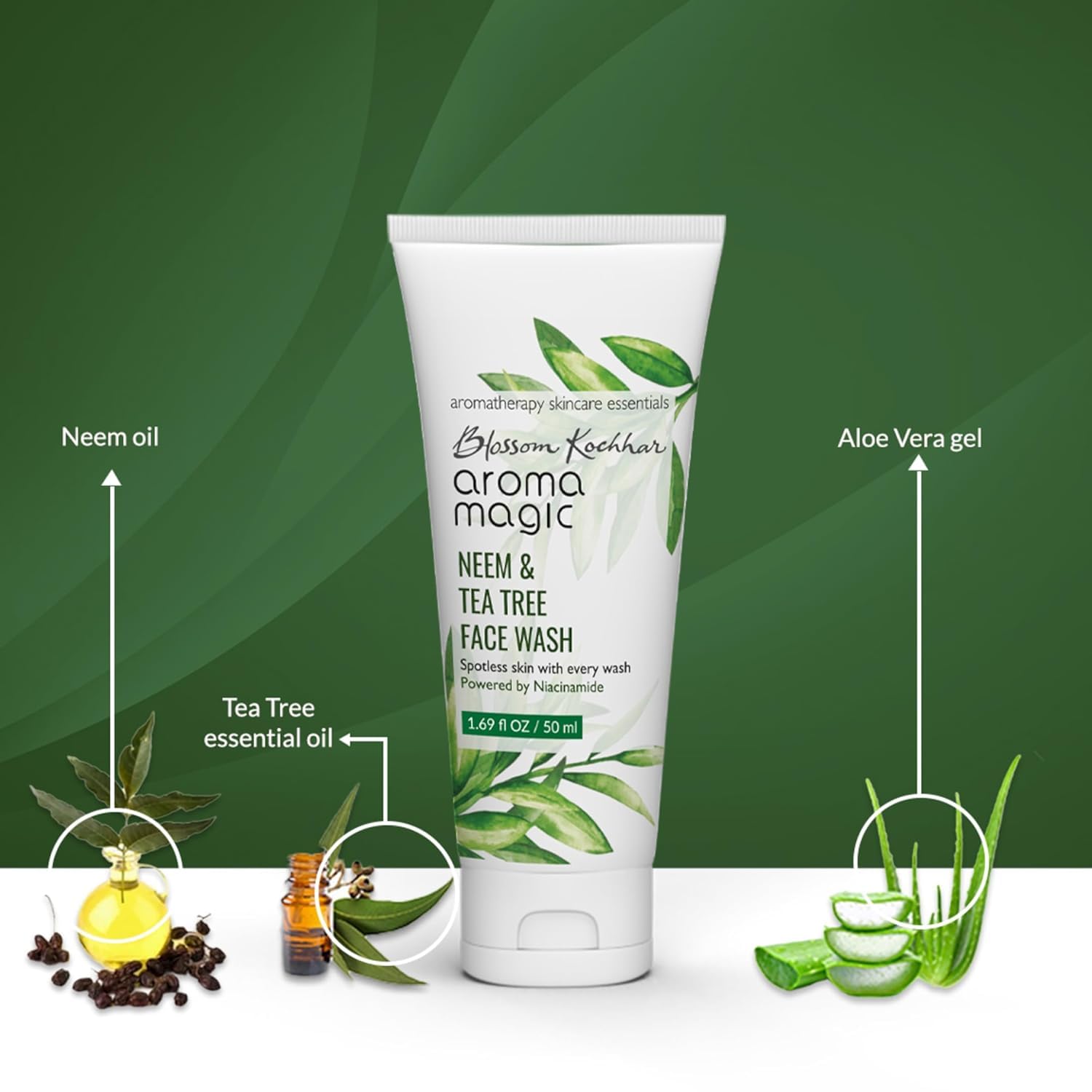 Aroma Magic Neem And Tea Tree Face Wash with Niacinamide - new Aroma Magic Neem And Tea Tree Face Wash with Niacinamide - 100 ml
