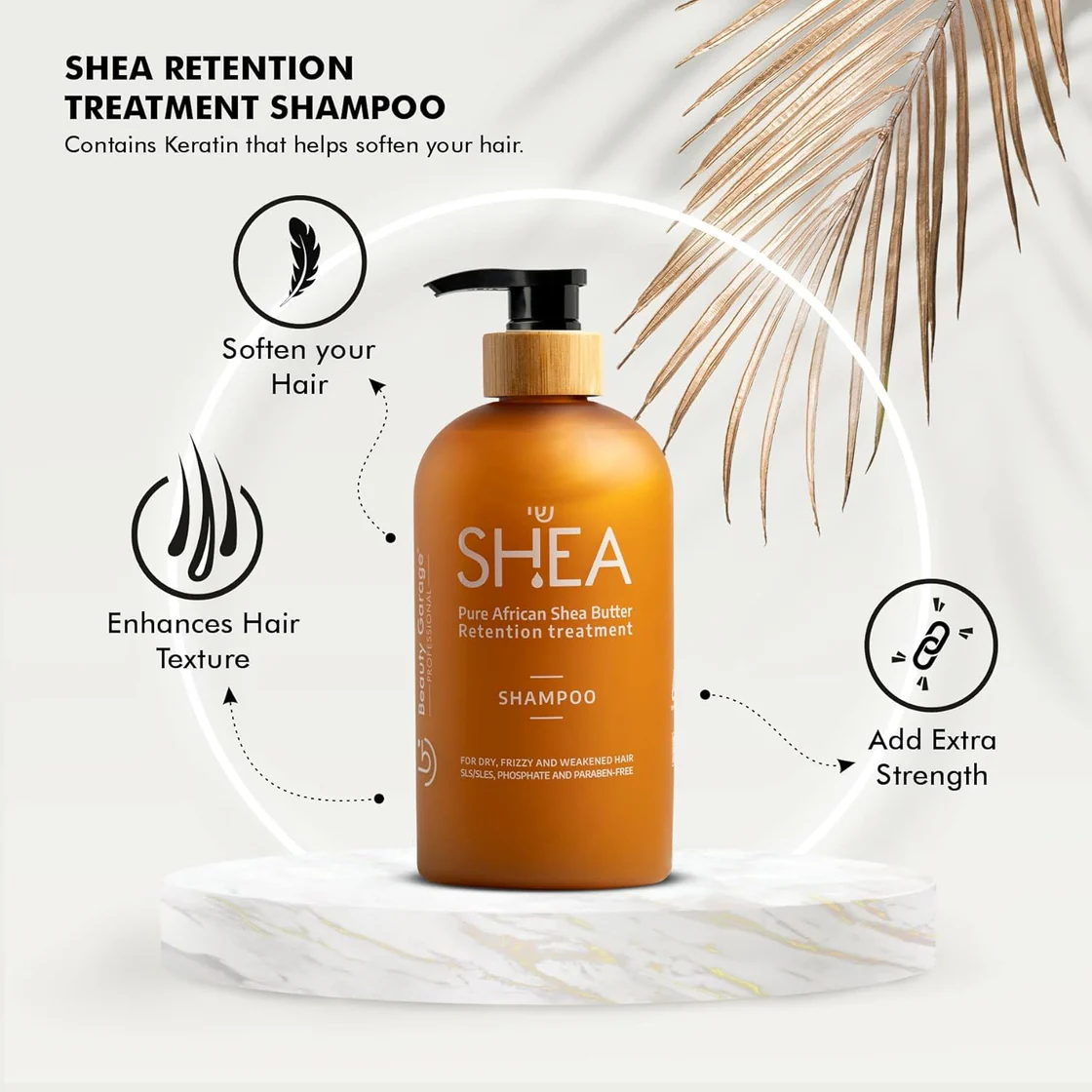 Beauty Garage Pure African Shea Butter Retention Treatment Shampoo 750ml-- Beauty Garage Pure African Shea Butter Retention Treatment Shampoo - 750ml