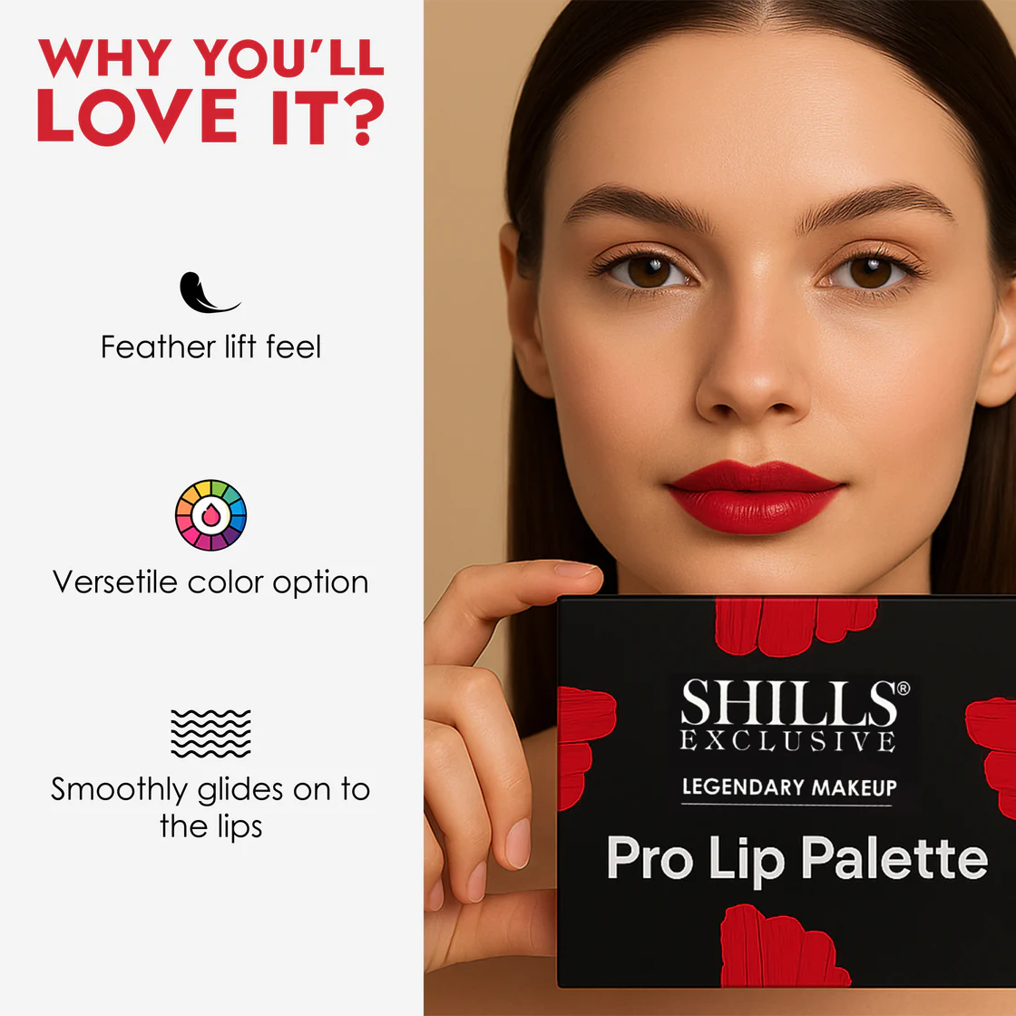 SHILLS EXCLUSIVE Legendary Makeup Pro Lip Palette 15 SHILLS EXCLUSIVE Legendary Makeup Pro Lip Palette -15 Colors