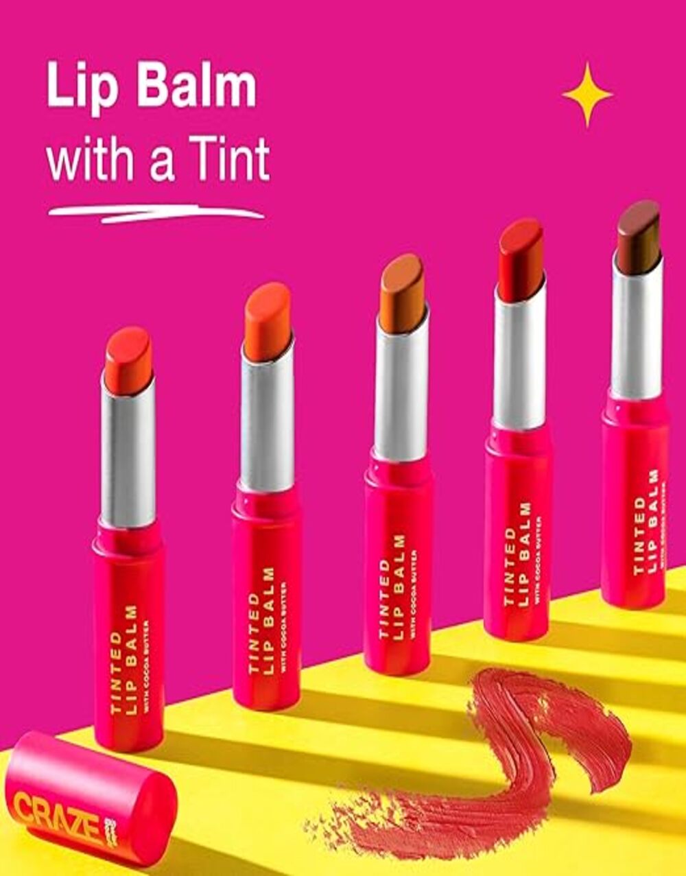SWISS BEAUTY Craze Tinted Lightweight Lip Balm