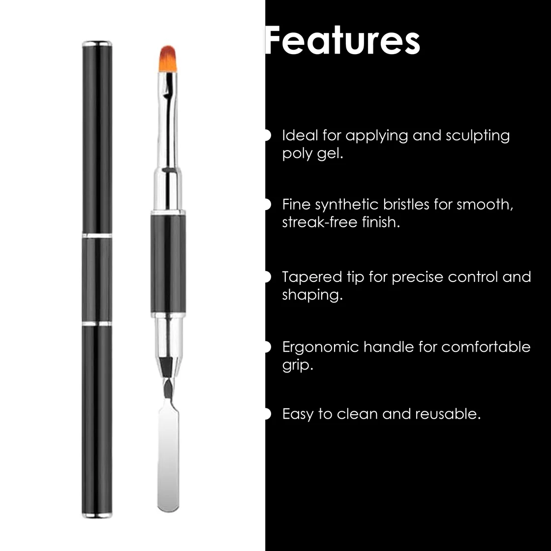 Shills Professional Poly Gel Double Head Brush new Shills Professional Poly Gel Double Head Brush