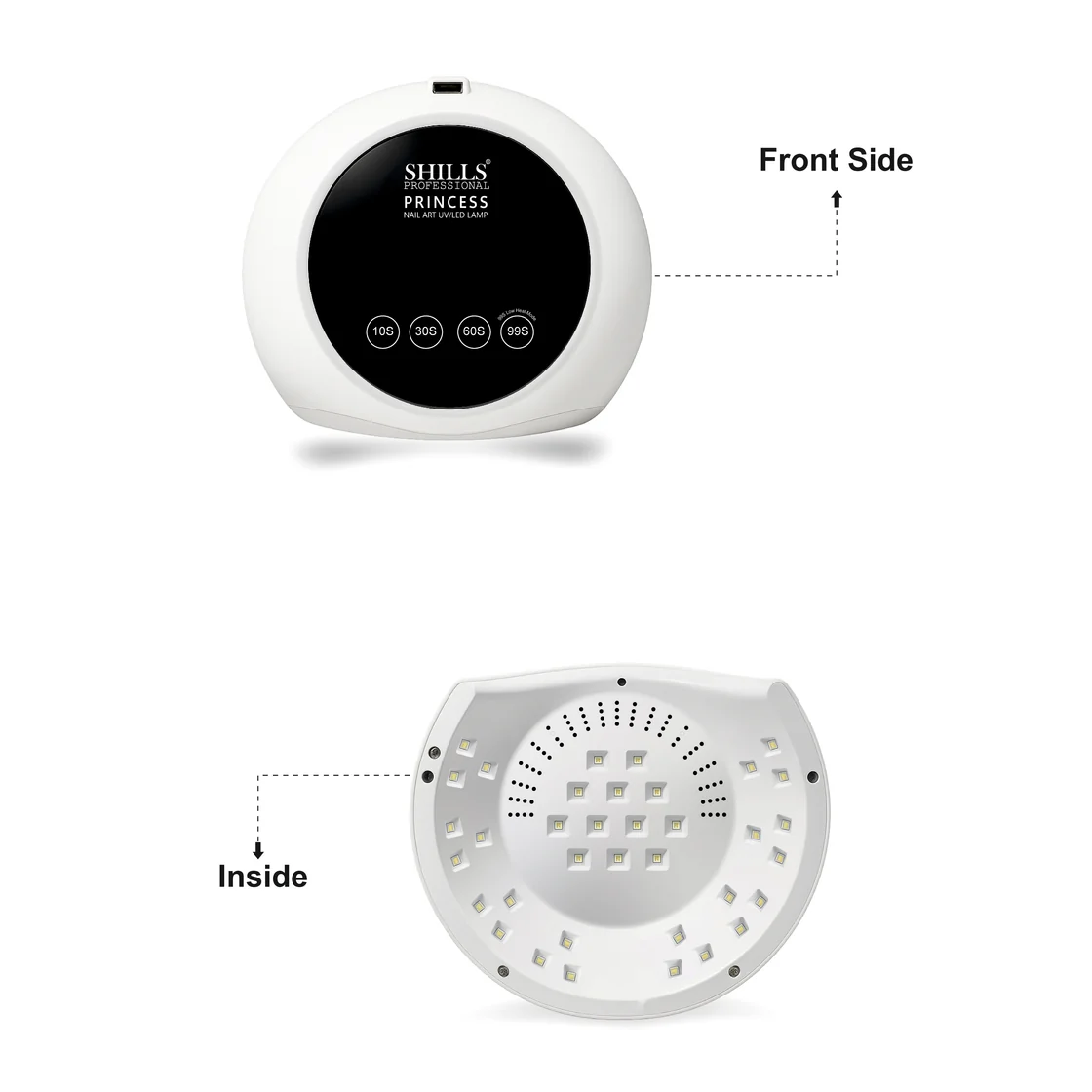 Shills Professional Princess Nail UV-LED Lamp 128W img Shills Professional Princess Nail UV-LED Lamp 128W