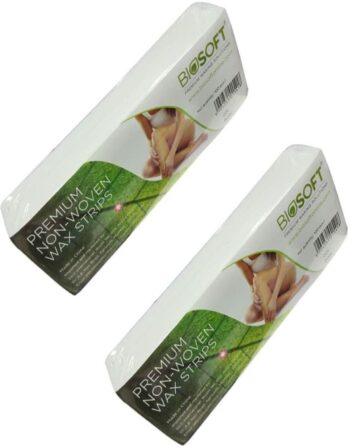 Biosoft Premium Non-Woven Wax Strips - 100pcs