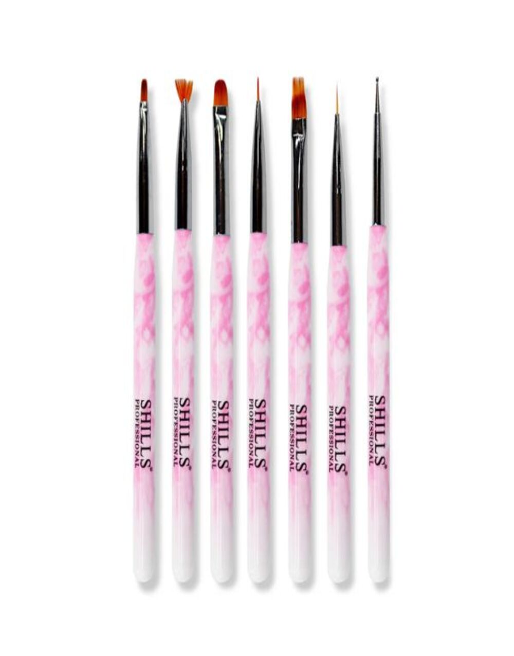 White Sugar Beauty World (63) (2) Shills Professional Nail Art Brush Set - 7pcs
