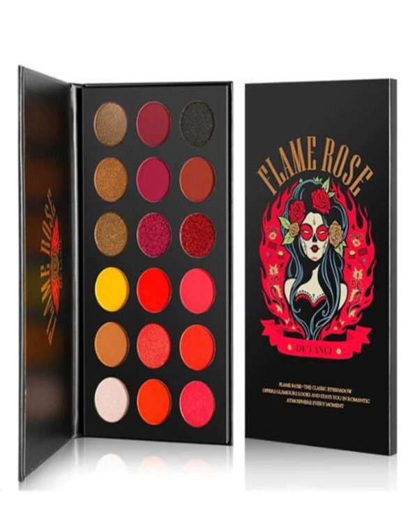 DE'LANCI New Flame Rose Eyeshadow Palette-18 Colors