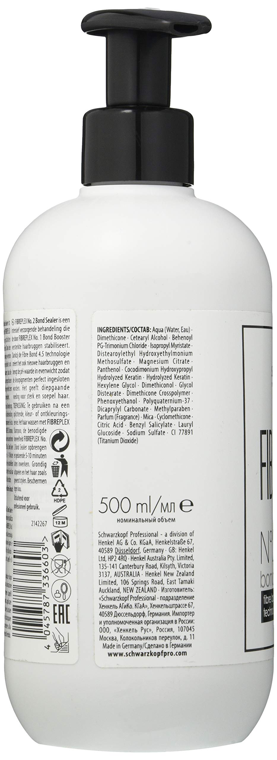 Schwarzkopf Professional Fibre Plex No.2 Bond Sealer - 500ml Schwarzkopf Professional Fibre Plex No.2 Bond Sealer - 500ml