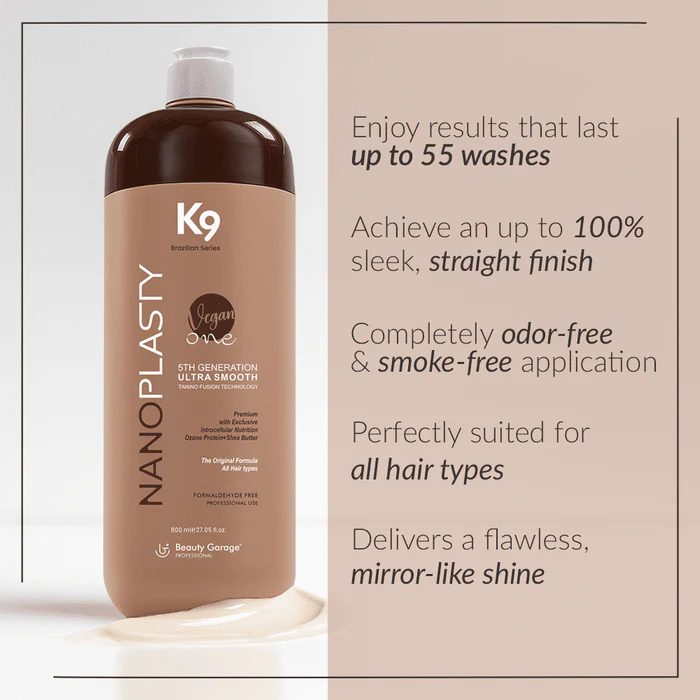 Beauty Garage K9 Nanoplasty Hair Treatment - 800ml salon only Beauty Garage K9 Nanoplasty Hair Treatment - 800ml