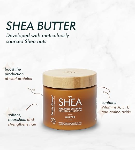 Beauty Garage Pure African Shea Retention Treatment Hair Mask 500 Beauty Garage Pure African Shea Retention Treatment Hair Mask - 500ml