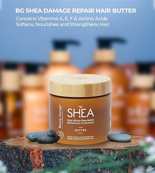 Beauty Garage Pure African Shea Retention Treatment Hair Mask 500ml n Beauty Garage Pure African Shea Retention Treatment Hair Mask - 500ml