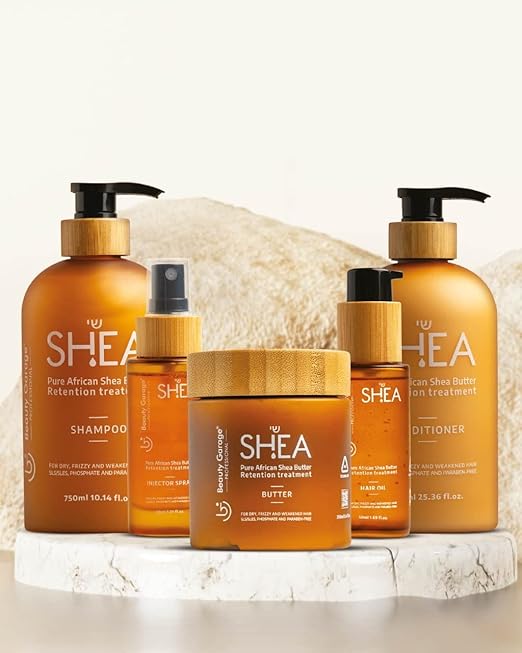 Beauty Garage Pure African Shea Retention Treatment Hair Mask 500ml new pack Beauty Garage Pure African Shea Retention Treatment Hair Mask - 500ml
