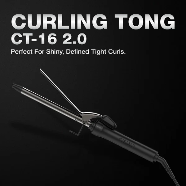 Ikonic Professional Curling Tong 2.0 Hair Curler -16- Ikonic Professional Curling Tong 2.0 Hair Curler -16