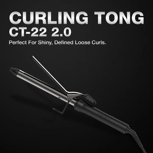 Ikonic Professional Curling Tong 2.0 Hair Curler -CT22- Ikonic Professional Curling Tong 2.0 Hair Curler -CT22