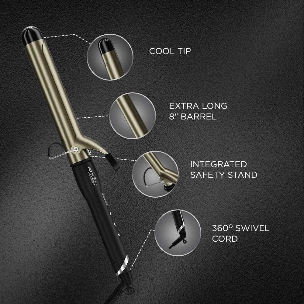 Ikonic Professional Curling Tong Hair Curler - Ikonic Professional Curling Tong Hair Curler CT-32