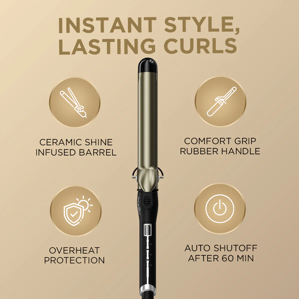 Ikonic Professional Curling Tong Hair Curler new Ikonic Professional Curling Tong Hair Curler CT-32
