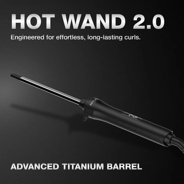 Ikonic Professional Hot Wand 2.0 Hair Curler new Ikonic Professional Hot Wand 2.0 Hair Curler