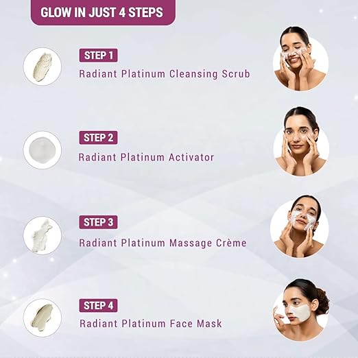 Lotus RADIANT PLATINUM Cellular Anti-Ageing Facial Kit use Lotus RADIANT PLATINUM Cellular Anti-Ageing Facial Kit