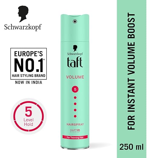 Schwarzkopf Taft Volume Hair Spray Hold Level 5- Schwarzkopf Taft Volume Hair Spray Hold Level 5 - 250ml