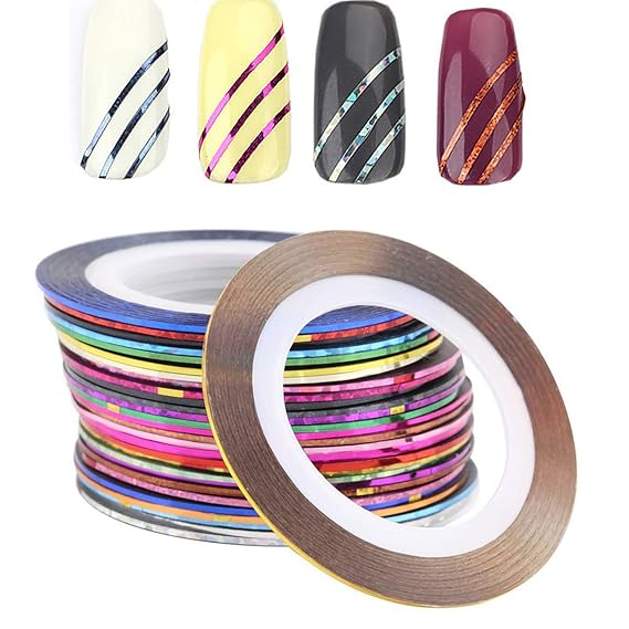 Shills Professional Nail Art Multicolor Rolls Striping Tape-