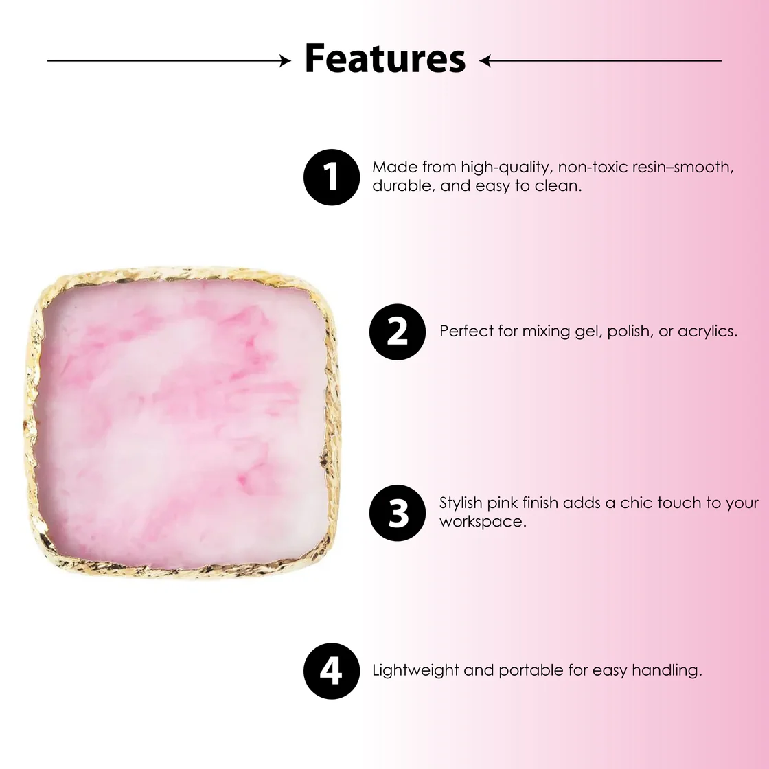 Shills Professional Nail Resin Palette use Shills Professional Nail Resin Palette - Pink