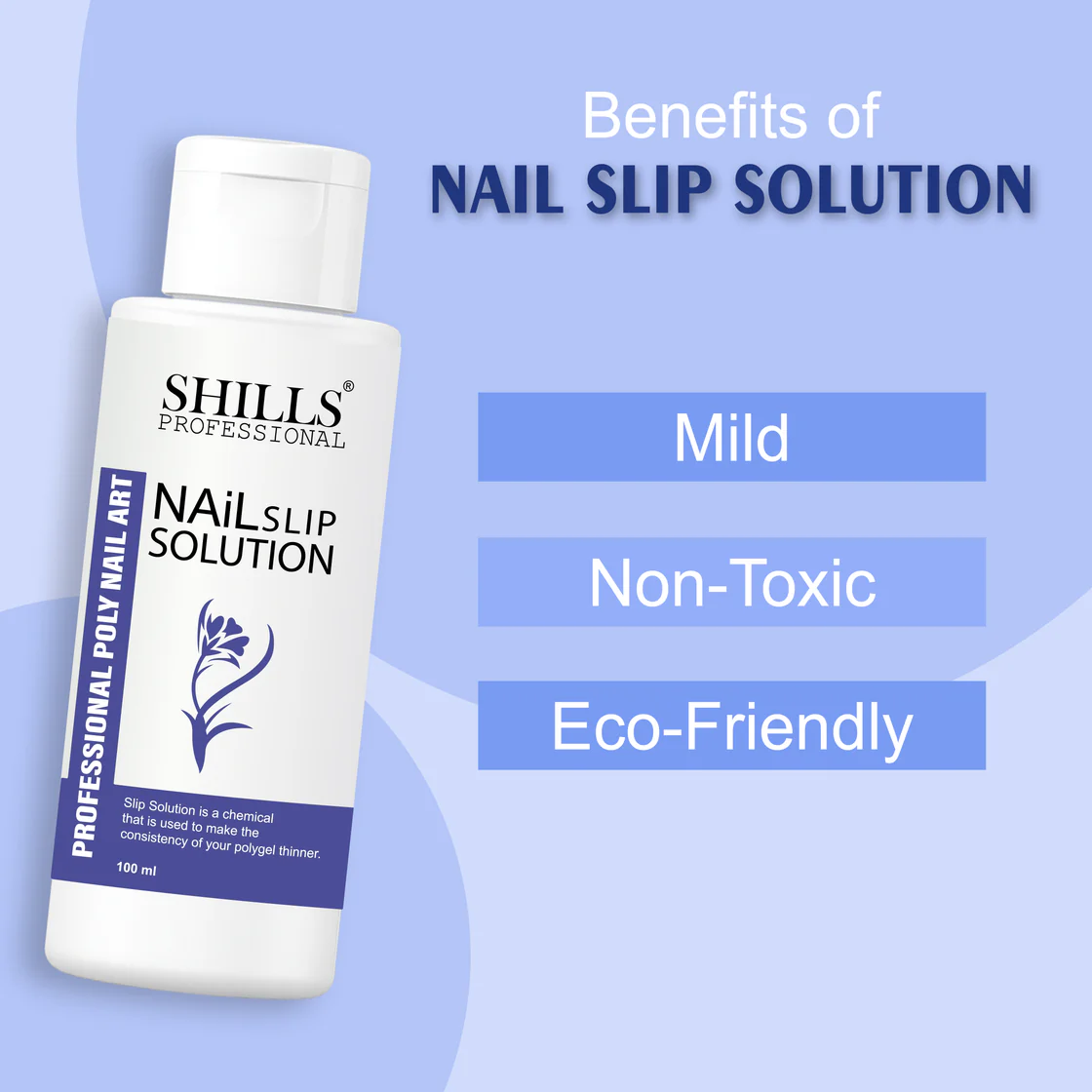 Shills Professional Poly Gel Nail Slip Solution -100ml Shills Professional Poly Gel Nail Slip Solution-100ml