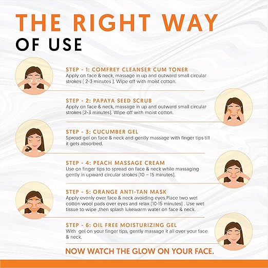 VLCC Papaya Fruit Facial Kit - 60g use VLCC Papaya Fruit Facial Kit - 60g