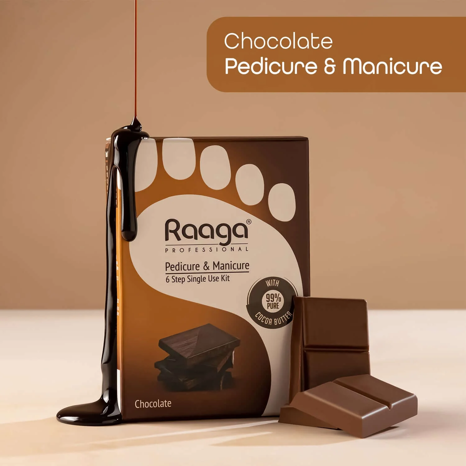 Raaga Professional chcolate Pedicure and Manicure Kit Raaga Professional Pedicure and Manicure Kit-6 Steps
