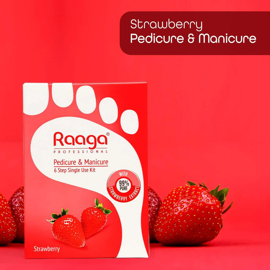 Raaga Professional straberry Pedicure and Manicure Kit Raaga Professional Pedicure and Manicure Kit-6 Steps
