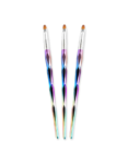 Shills Professional Nail Metal Rainbow Brush Set 3pcs