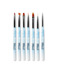 Shills Professional Nail Art Brush Set Sky Blue 7 Pcs