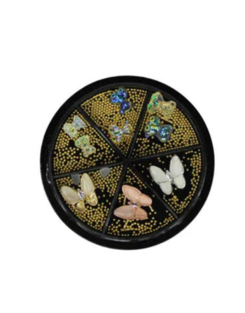 Shills Professional Nail Round Butterfly Caviar Beads Accessories