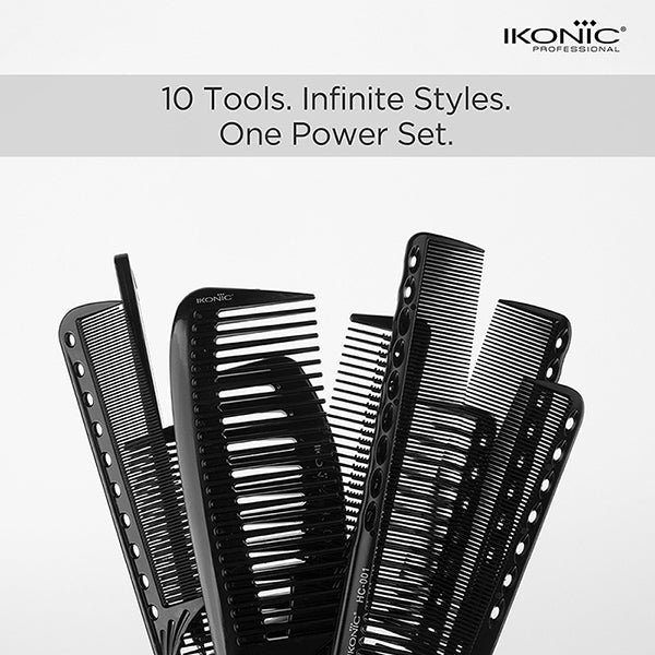 Ikonic Professional Hair Dressing Comb Set4