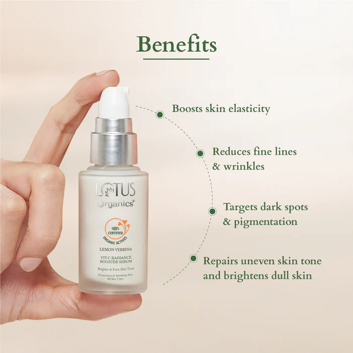 Lotus Organics+ Vitamin-C Radiance Booster Serum1