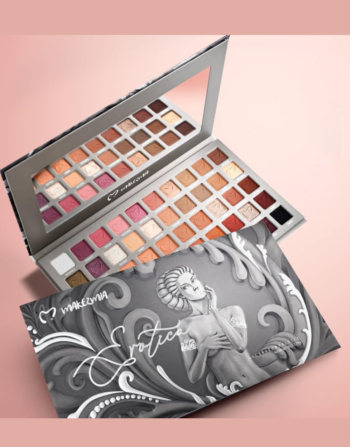 MAKEZMIA Cosmetics Erotica 50 Colors Metallic Eyeshadow Palette