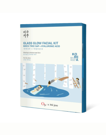 O3+ Mijoo Korea Glass Glow Facial Kit with Birch Tree Sap & Hyaluronic Acid