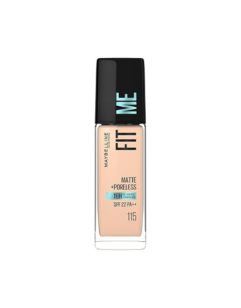 Maybelline Fit Me Matte+ Poreless Foundation 115 Ivory (30ML)