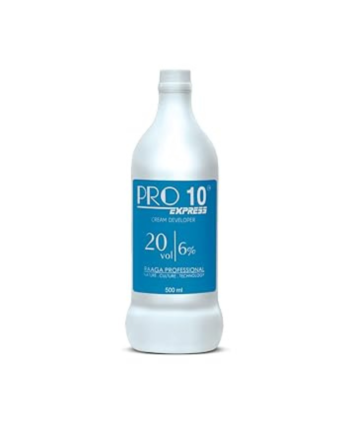 Raaga Professional Pro 10 Express 6% Cream Developer, 20 Vol, 500 ml