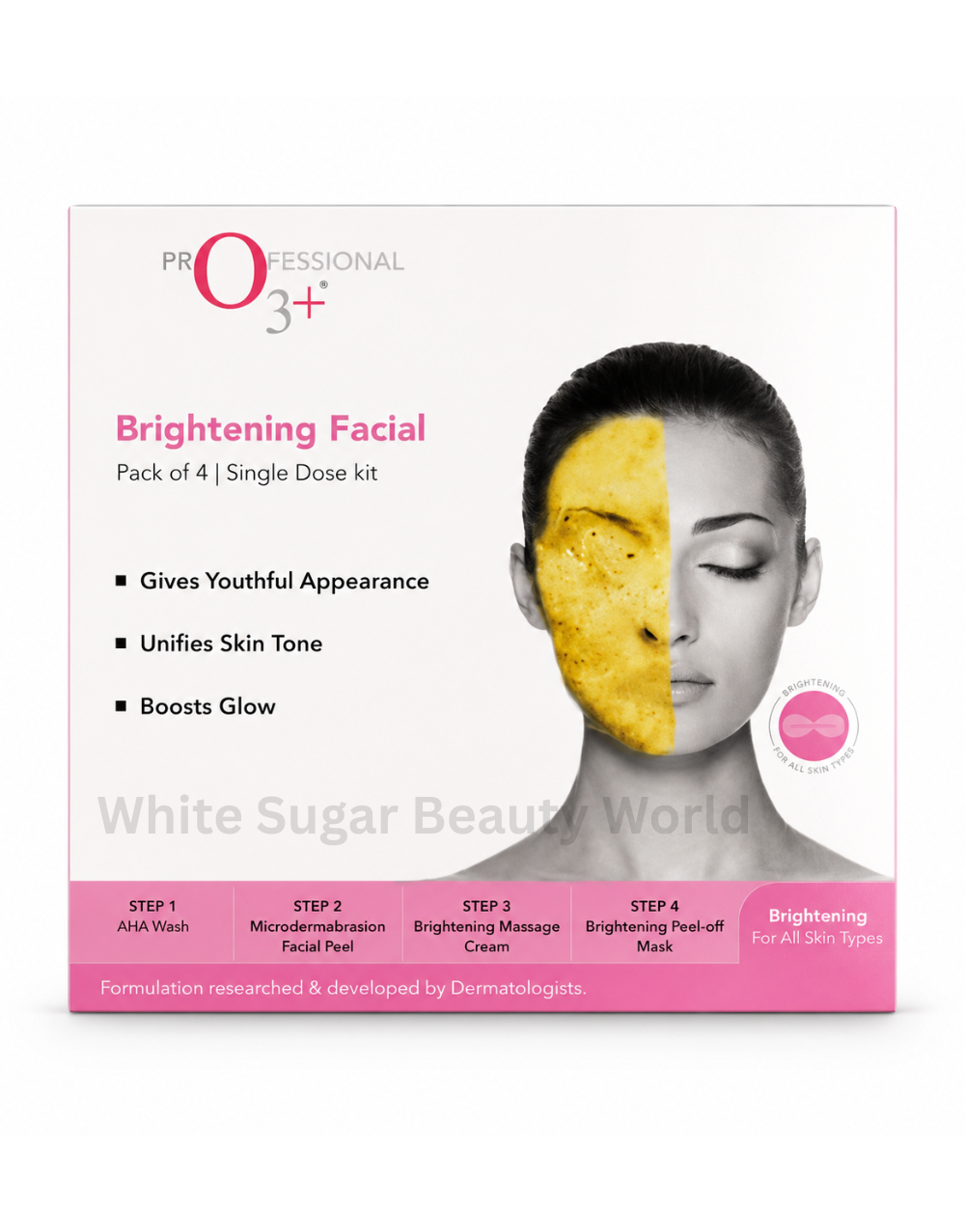 White Sugar Beauty World - 2026-07-08T182432.172 O3+ Brightening Facial Kit- Pack of 4
