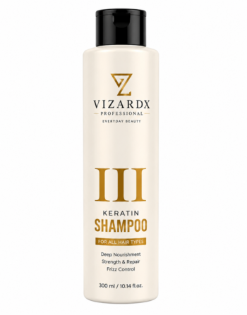 Vizardx Keratin Shampoo–Deep Nourishment & Frizz Control 300ml