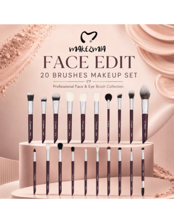 Makezmia Face Edit 20 Brushes Makeup Brush Set
